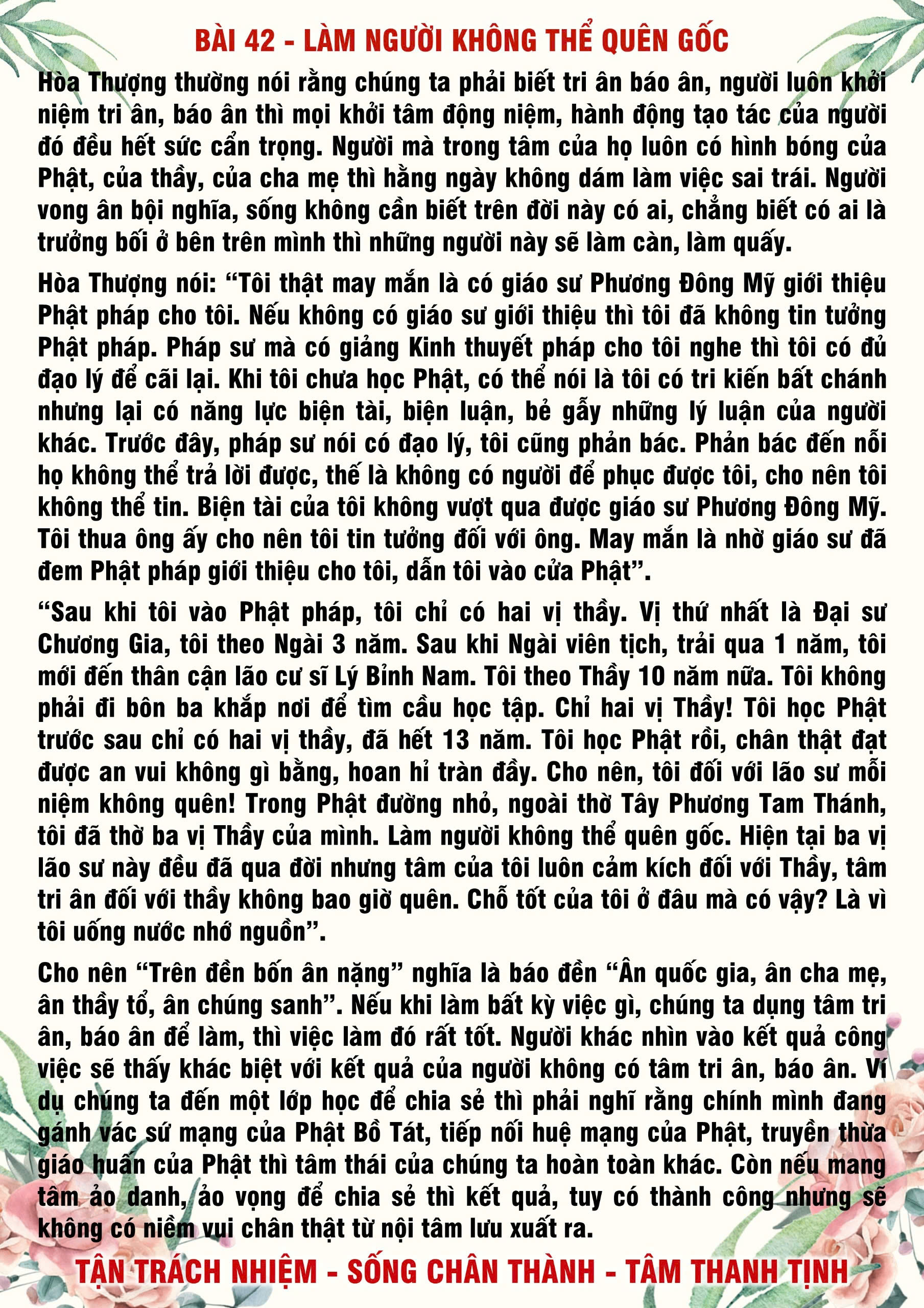 42 · PHTT - Làm Người Không Thể Quên Gốc - 42